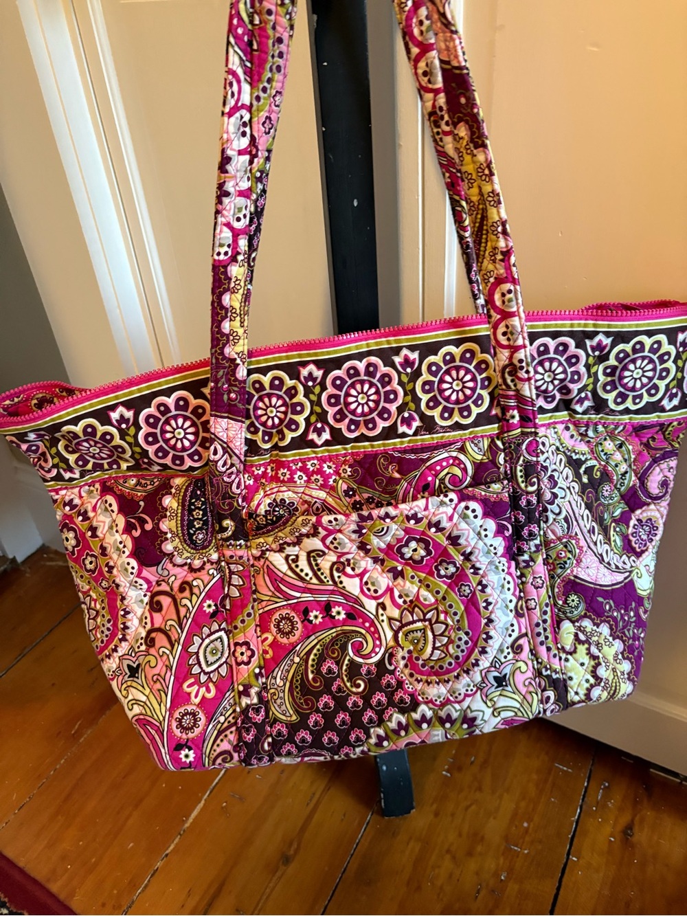 Vera Bradley Very Berry Paisley Miller Bag